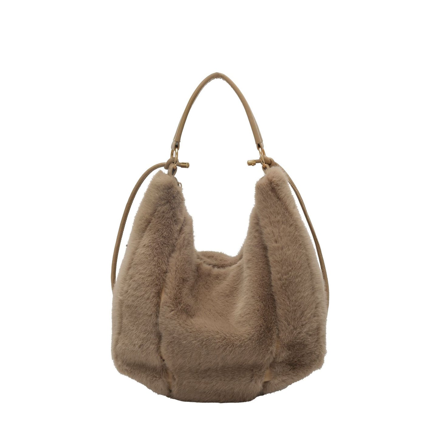 Sac à main en fausse fourrure douce