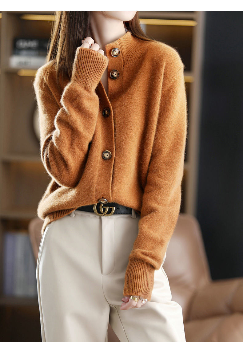 cardigan doux avec fermeture à boutons