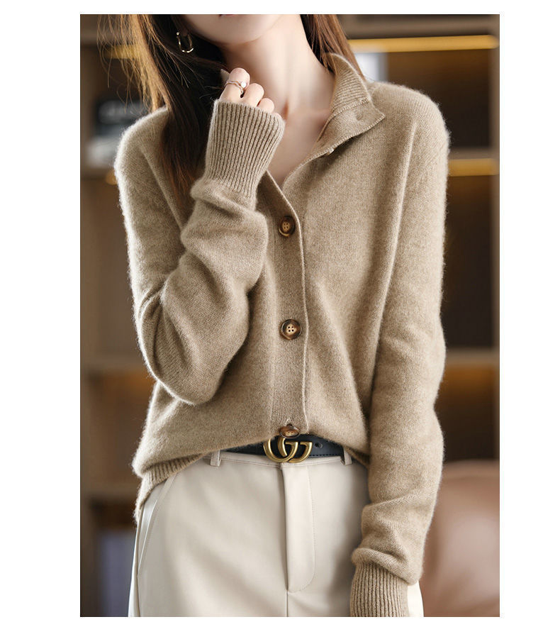 cardigan doux avec fermeture à boutons