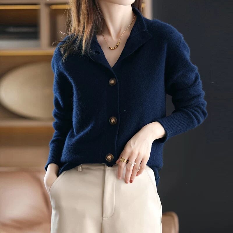 cardigan doux avec fermeture à boutons
