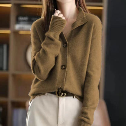 cardigan doux avec fermeture à boutons