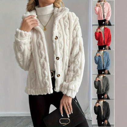 Manteau court tricot