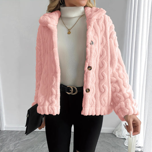 Manteau court tricot