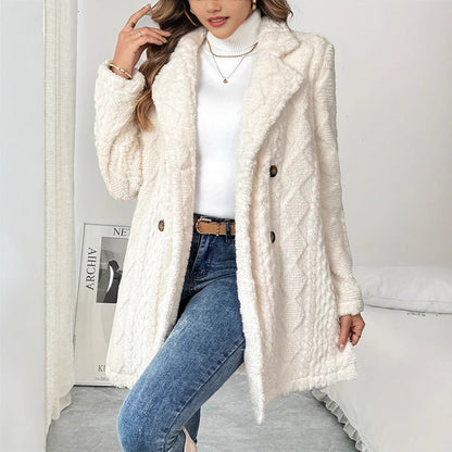Manteau chaud en fausse fourrure - My Store