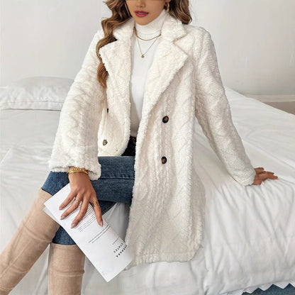 Manteau chaud en fausse fourrure - My Store